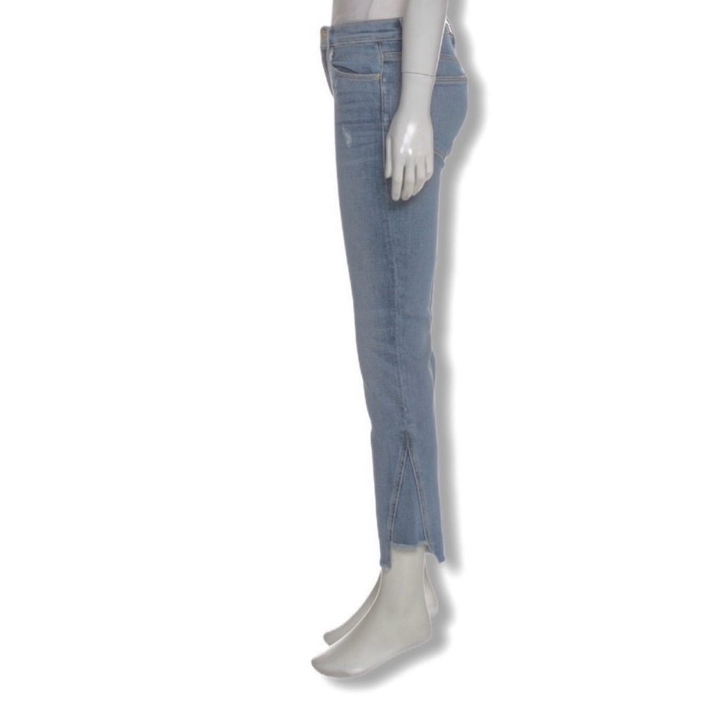 FRAME LE HIGH Straight Raw Step hem Jeans SZ 24 - Picture 2 of 6